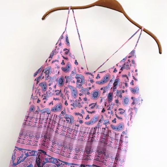 Journey Print Gypsy Spaghetti Maxi - Picture 5 of 13